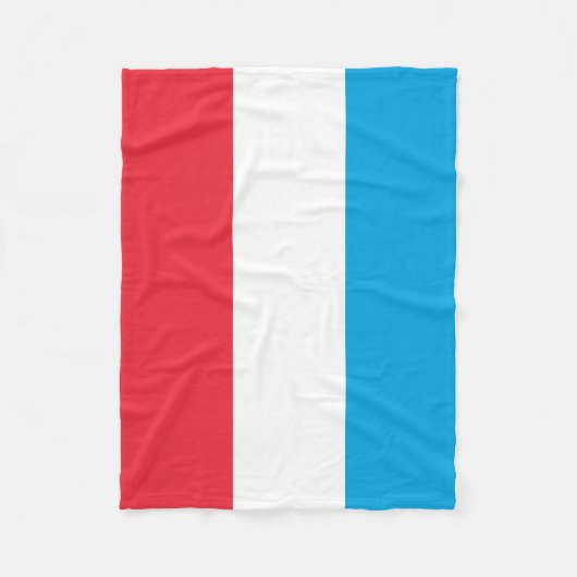 Luxemburger Flagge Fleecedecke (Vorderseite)