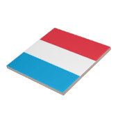 Luxemburger Flagge Fliese (Seite)