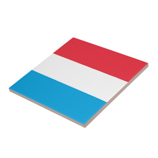 Luxemburger Flagge Fliese (Seite)
