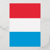 Luxemburger Flagge Folieneinladung (Vorderseite)