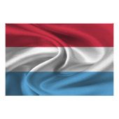 Luxemburger Flagge Fotodruck (Vorne)