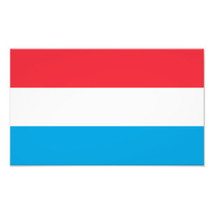 Luxemburger Flagge Fotodruck