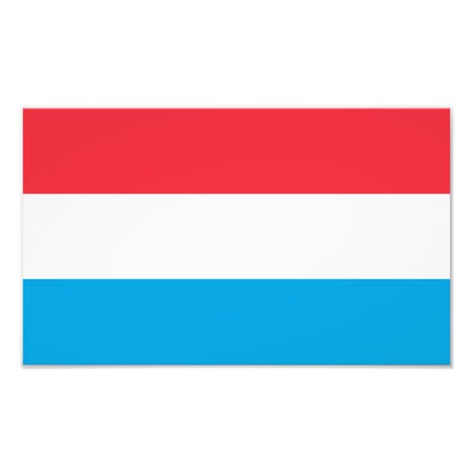 Luxemburger Flagge Fotodruck (Vorne)