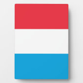 Luxemburger Flagge Fotoplatte (Vorderseite)