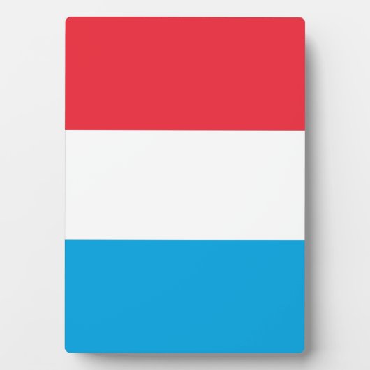 Luxemburger Flagge Fotoplatte (Vorderseite)