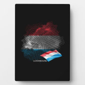 Luxemburger Flagge Fotoplatte (Vorderseite)