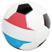 Luxemburger Flagge Fußball (Dreiviertel)