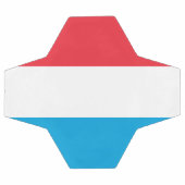Luxemburger Flagge Fußball (Flach)