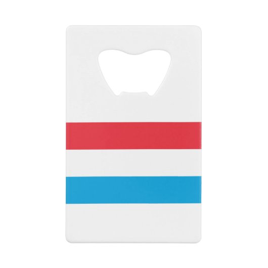 Luxemburger Flagge Geldbeutel Flaschenöffner (Vorderseite)