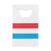 Luxemburger Flagge Geldbeutel Flaschenöffner (Rückseite)