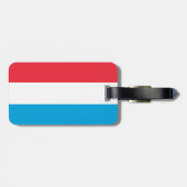 Luxemburger Flagge Gepäckanhänger (Rückseite horizontal)