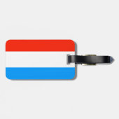 Luxemburger Flagge Gepäckanhänger (Rückseite horizontal)