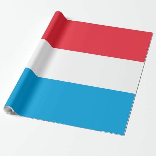 Luxemburger Flagge Geschenkpapier (Ungerollt)