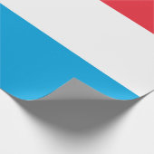 Luxemburger Flagge Geschenkpapier (Ecke)
