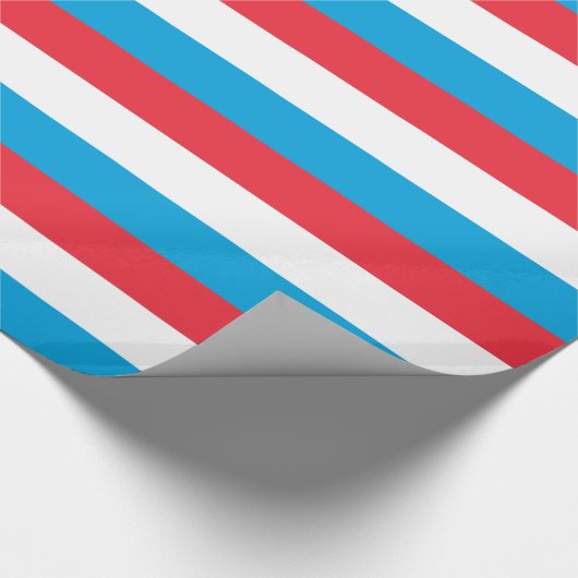 Luxemburger Flagge Geschenkpapier (Ecke)