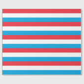 Luxemburger Flagge Geschenkpapier (Flach)