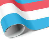 Luxemburger Flagge Geschenkpapier (Rolleneckpunkt)