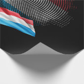 Luxemburger Flagge Geschenkpapier (Ecke)