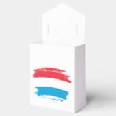Luxemburger Flagge Geschenkschachtel (Geöffnet)