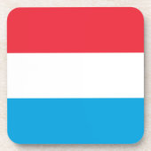 Luxemburger Flagge Getränkeuntersetzer (Vorderseite)