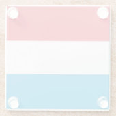 Luxemburger Flagge Glasuntersetzer (Rückseite)