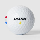 Luxemburger Flagge Golfball (Logo)