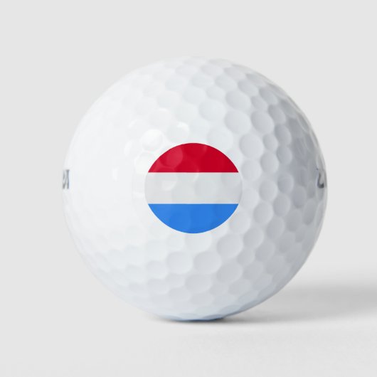 Luxemburger Flagge Golfball (Vorderseite)