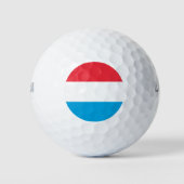Luxemburger Flagge Golfball (Vorderseite)