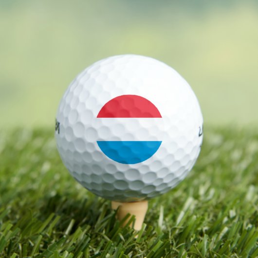 Luxemburger Flagge Golfball (Insitu T-Shirt)