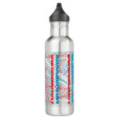 Luxemburger Flagge Großartiges Patriotisches Edelstahlflasche (Rechts)