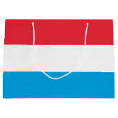 Luxemburger Flagge Große Geschenktüte (Vorderseite)