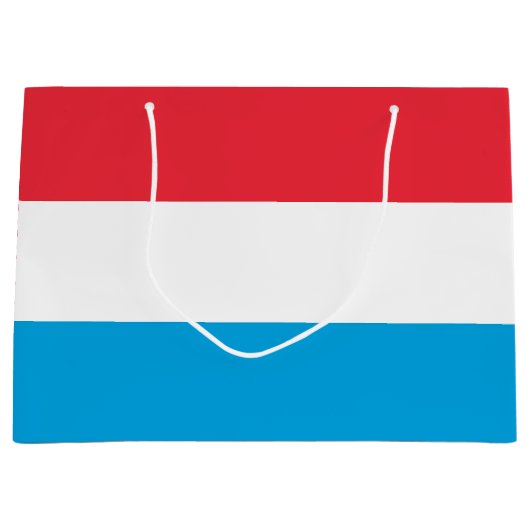Luxemburger Flagge Große Geschenktüte (Vorderseite)