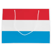 Luxemburger Flagge Große Geschenktüte (Vorderseite)