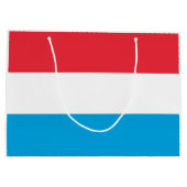 Luxemburger Flagge Große Geschenktüte (Rückseite)