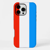 Luxemburger Flagge iPhone Hülle (Rückseite)