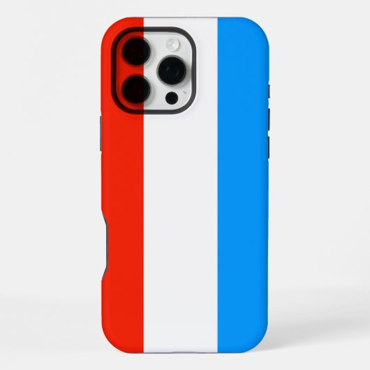 Luxemburger Flagge iPhone Hülle (Rückseite)