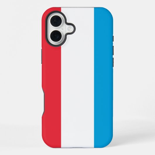 Luxemburger Flagge iPhone Hülle (Rückseite)