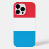 Luxemburger Flagge iPhone Hülle (Rückseite)