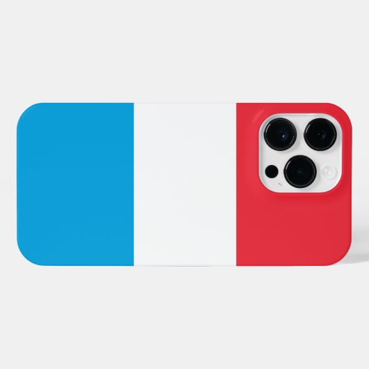 Luxemburger Flagge iPhone Hülle (Rückseite (Horizontal))