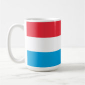 Luxemburger Flagge Kaffeetasse (Links)
