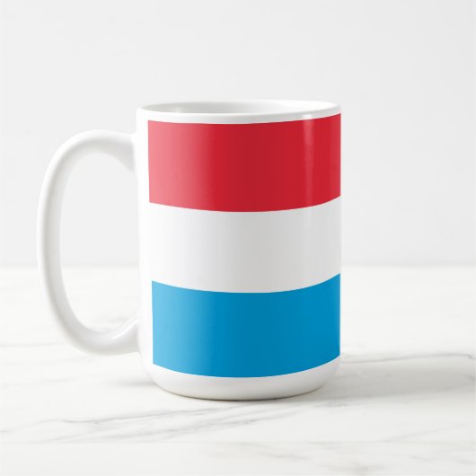 Luxemburger Flagge Kaffeetasse (Links)
