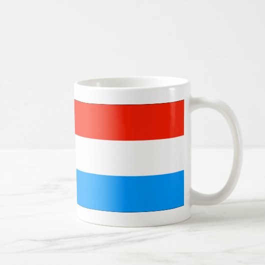Luxemburger Flagge Kaffeetasse (Rechts)