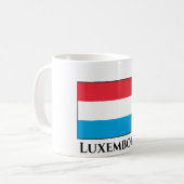 Luxemburger Flagge Kaffeetasse (Vorderseite Links)