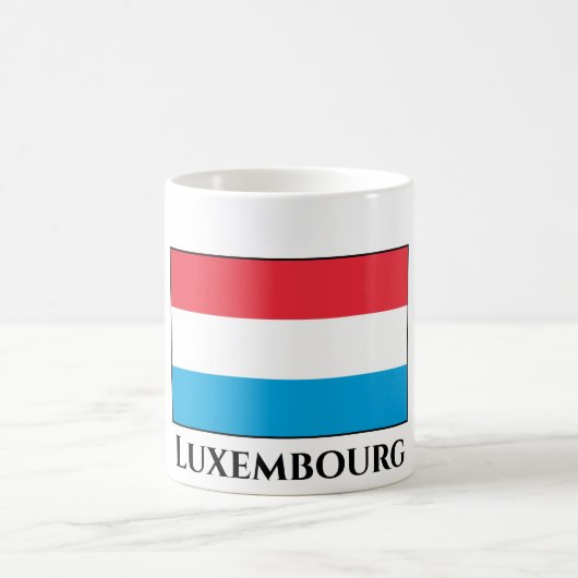 Luxemburger Flagge Kaffeetasse (Mittel)