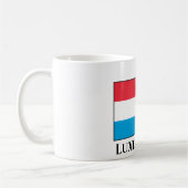 Luxemburger Flagge Kaffeetasse (Links)