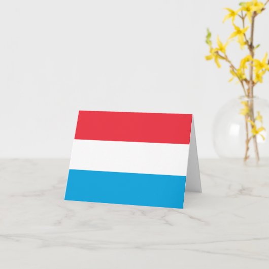 Luxemburger Flagge Karte (Gelbe Blume)