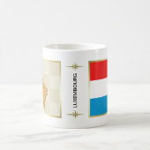 Luxemburger Flagge + Karte Tasse (Mittel)