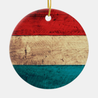 Luxemburger Flagge Keramik Ornament