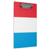 Luxemburger Flagge Klemmbrett (Rechts)