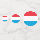 Luxemburger Flagge Konfetti (Rückseiten)